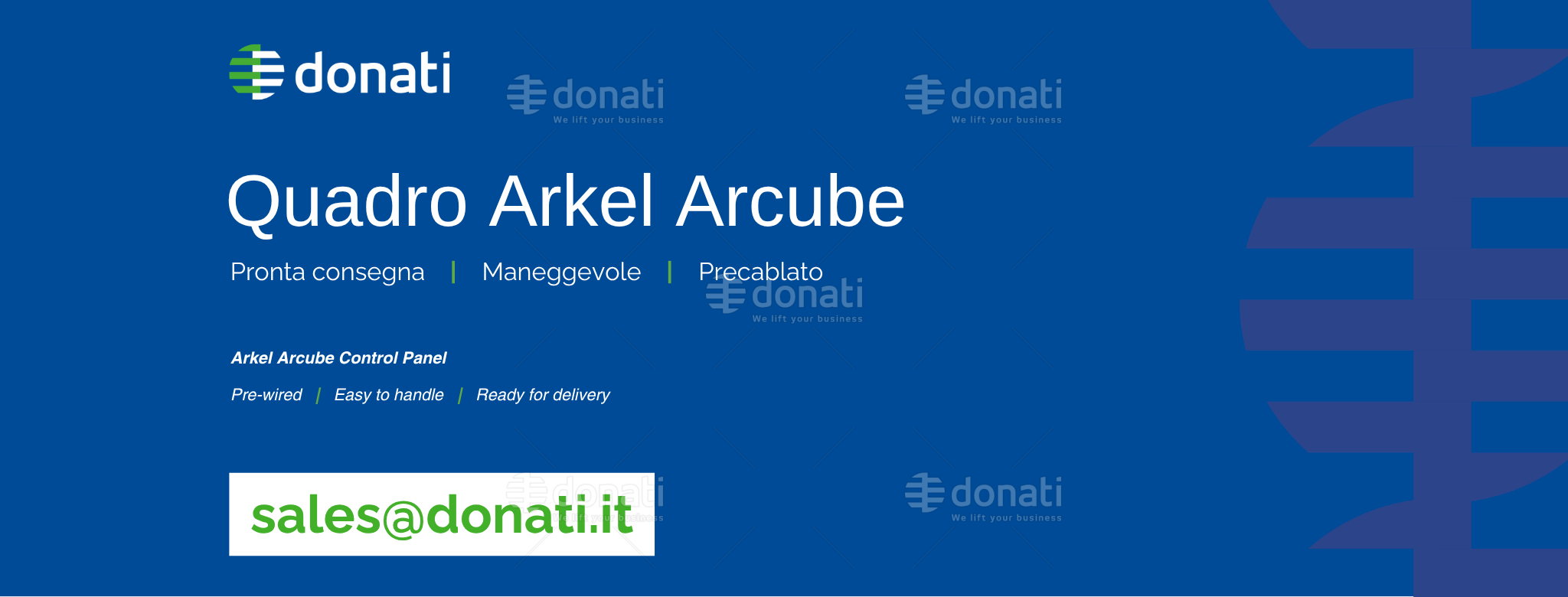Quadro Donati Arkel pre-cablato donati.it